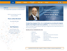 Tablet Screenshot of omahaneurologicalclinic.com